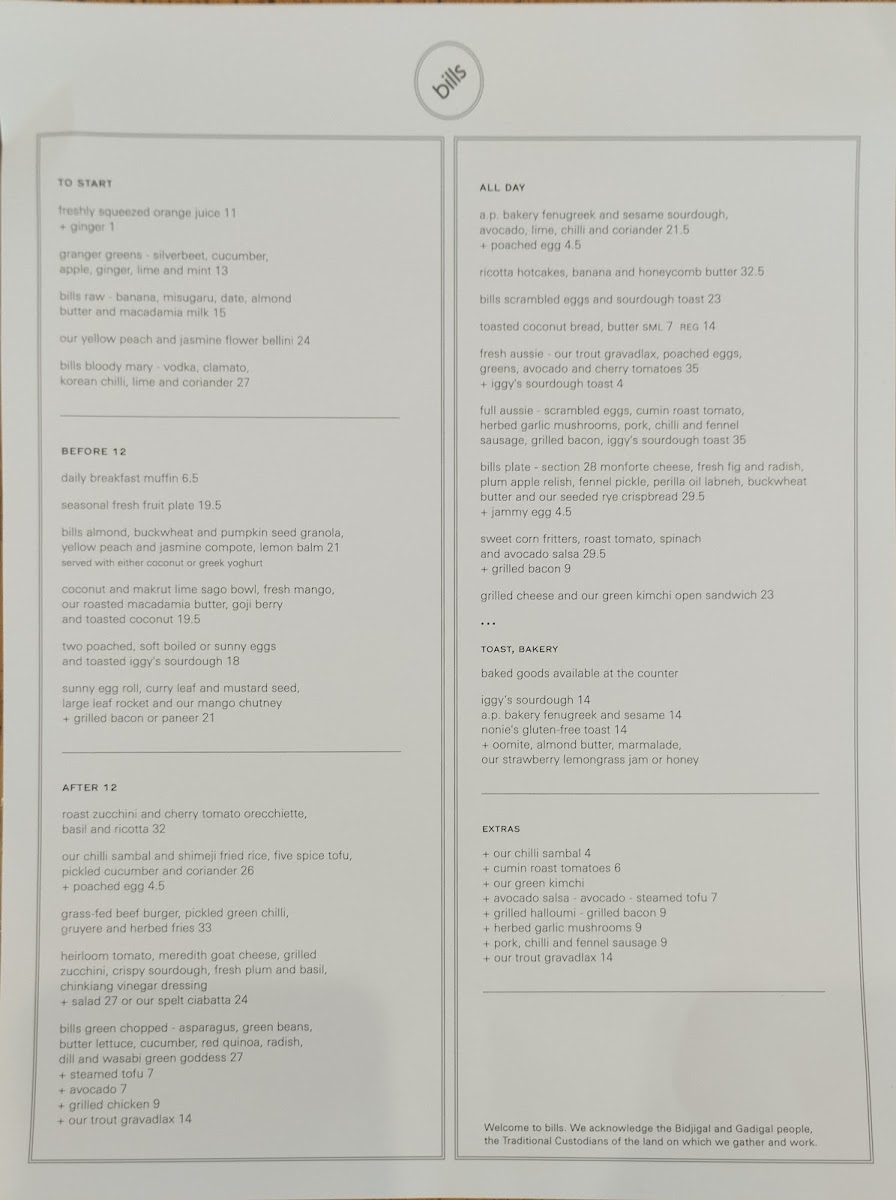 bills Photo Menu 2