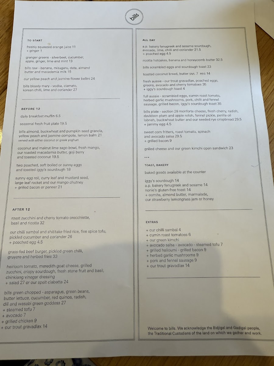 bills Photo Menu 4