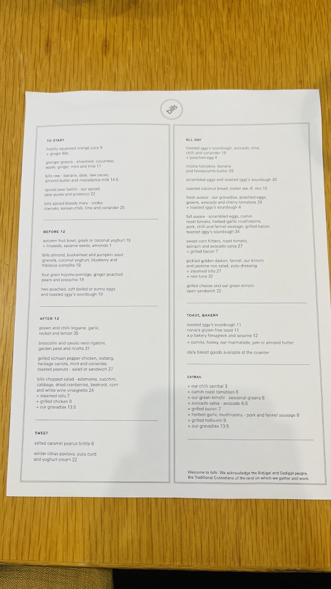 bills Photo Menu 5