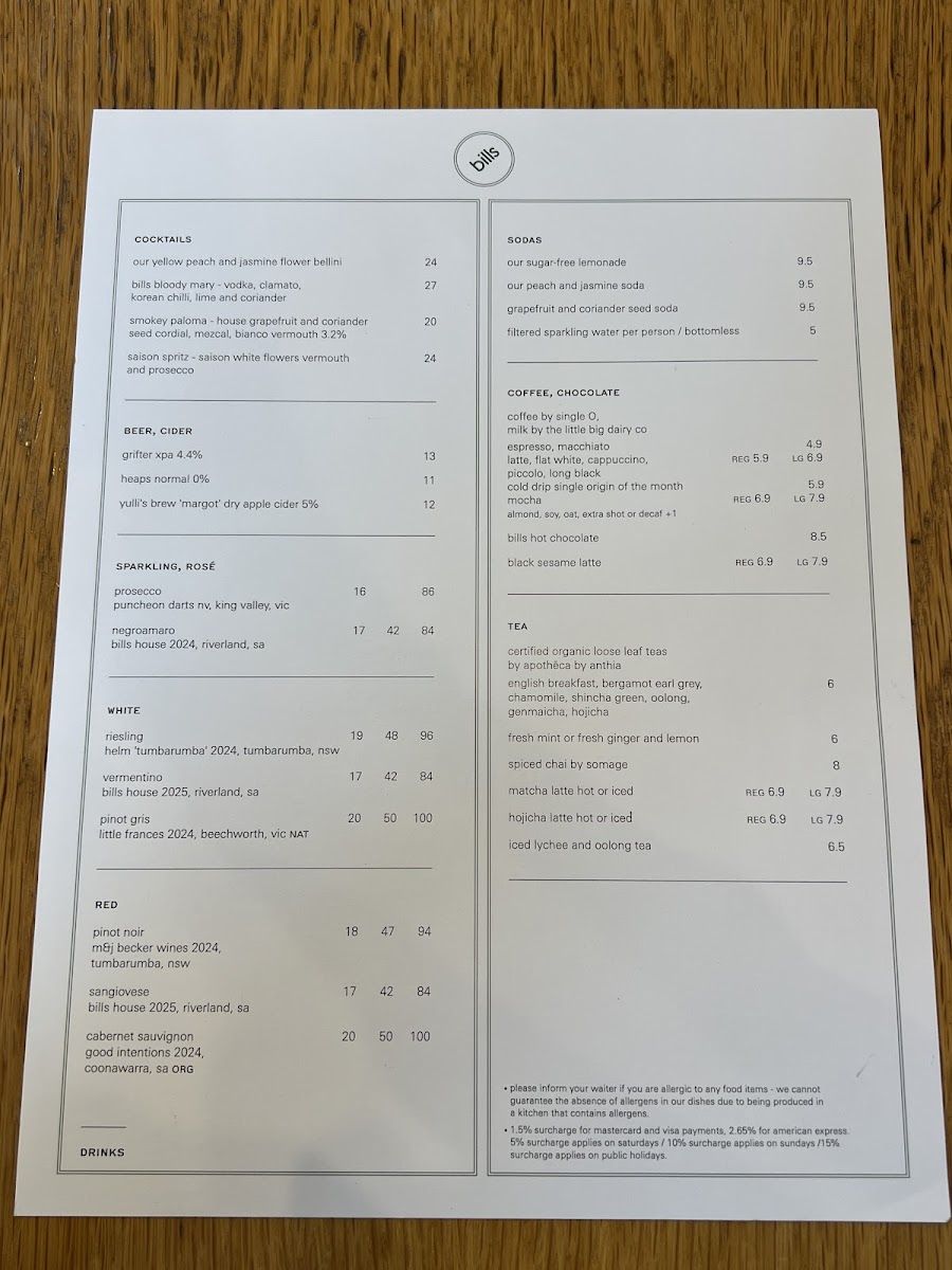 bills Photo Menu 9