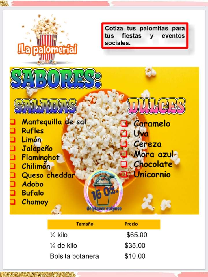 16 onzas de placer culposo Photo Menu 4