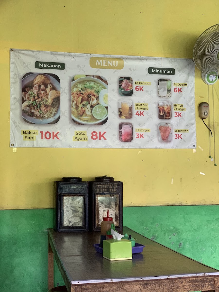 Warung Bakso dan Soto Ayam Sety Mulya Photo Menu 1