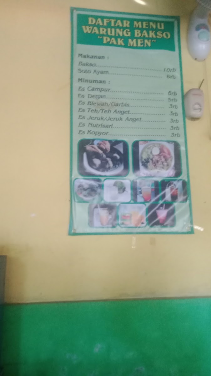Warung Bakso dan Soto Ayam Sety Mulya Photo Menu 2