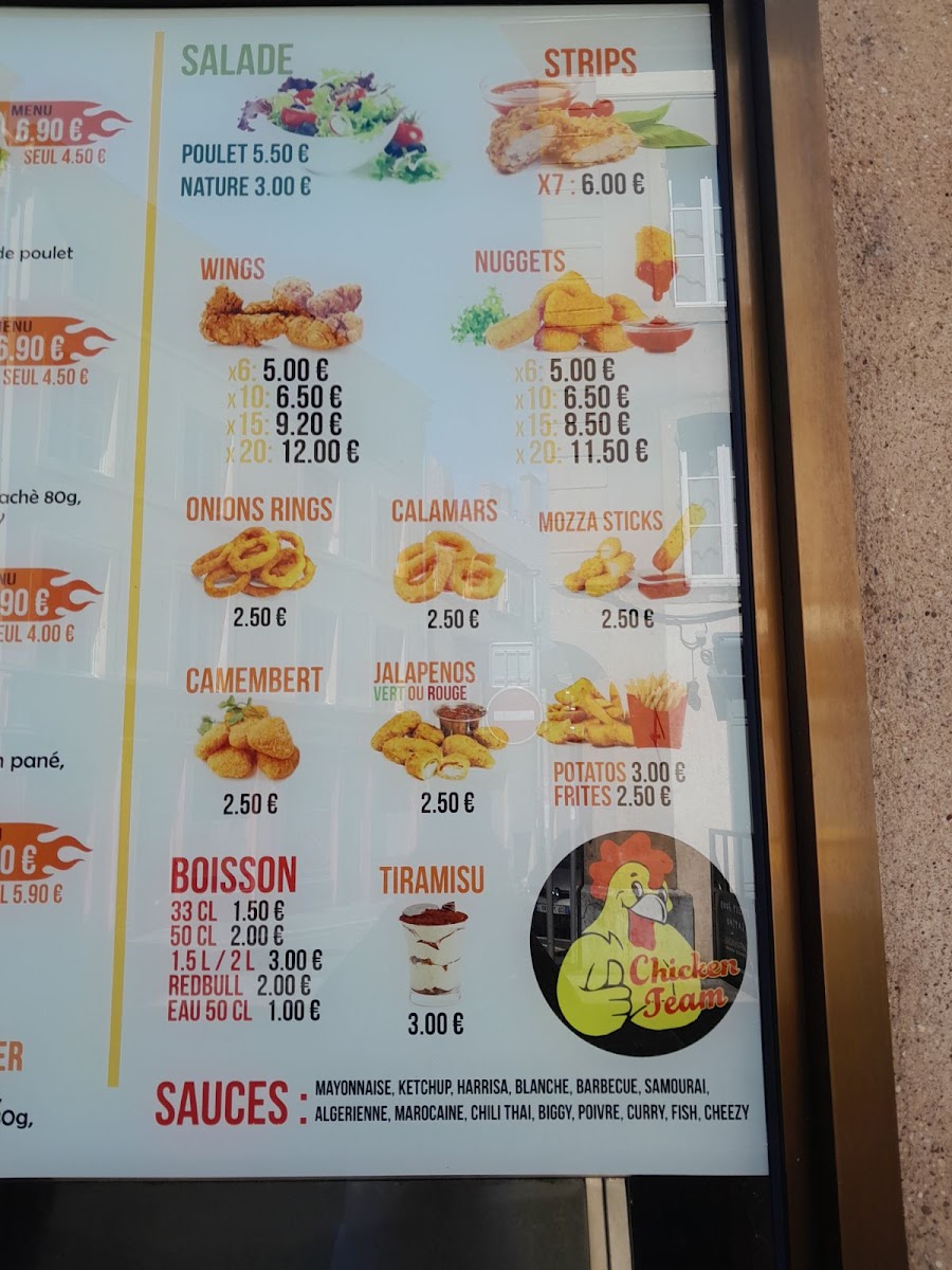 Chicken team Photo Menu 4