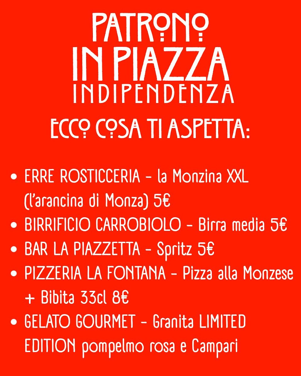 Pizzeria La Fontana Photo Menu 1