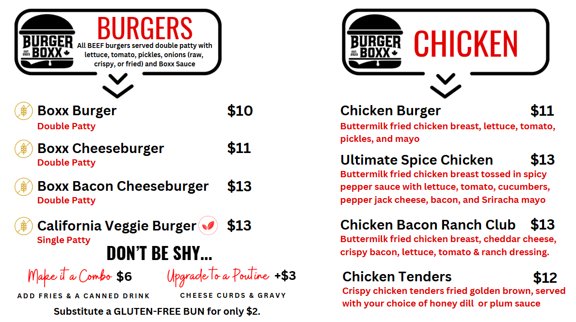 Burger Boxx Photo Menu 3