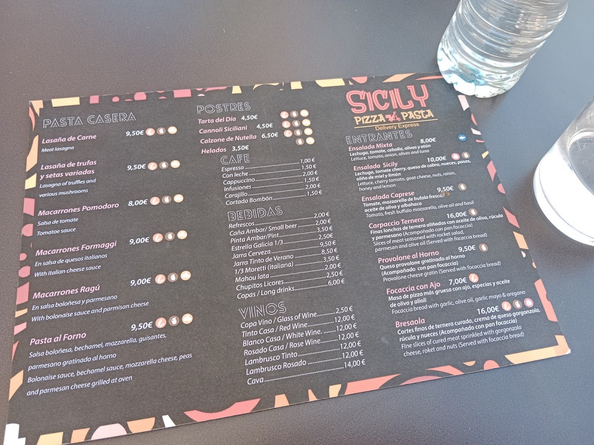 Pizzeria Bar Sicily Photo Menu 1