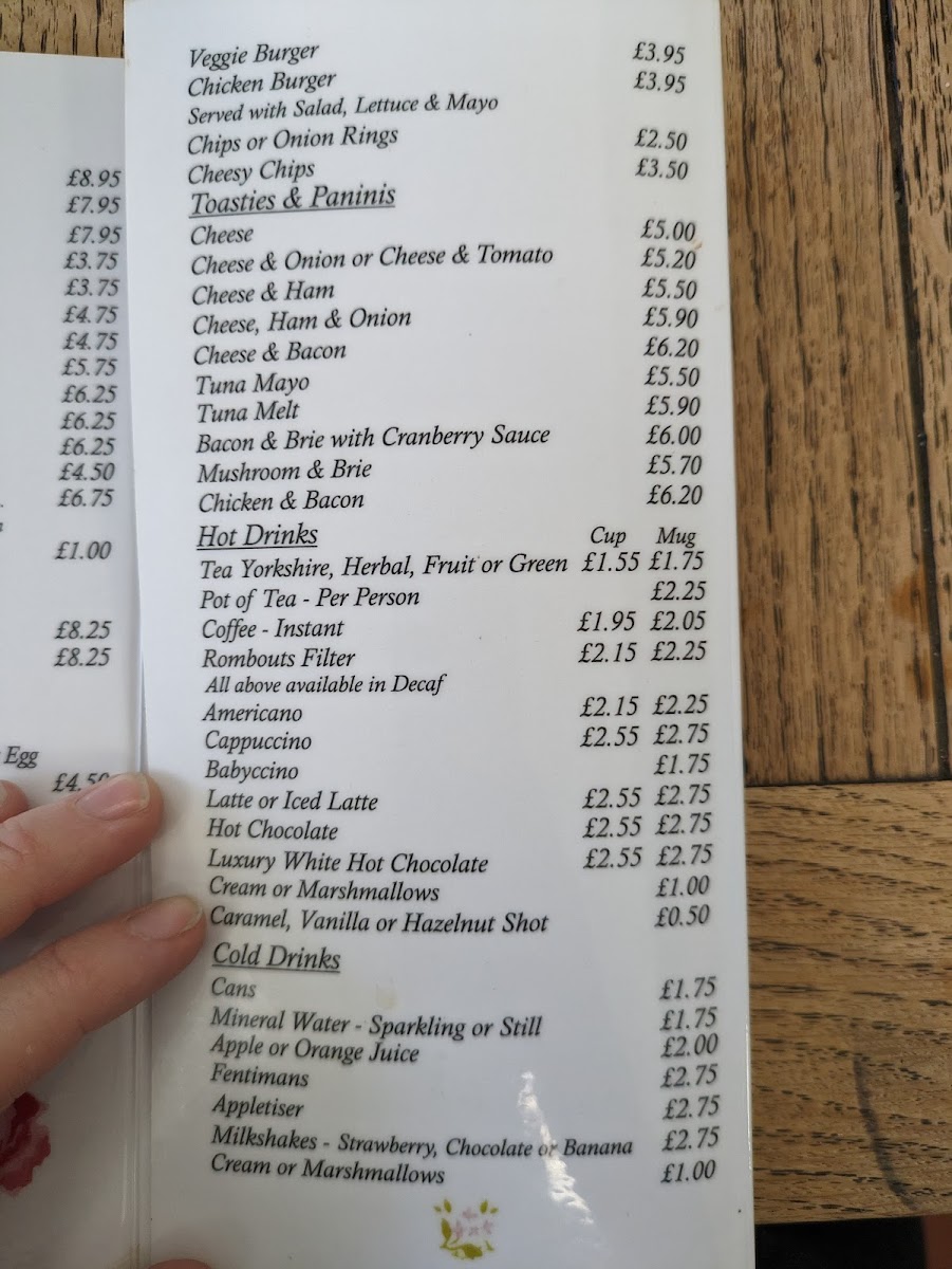 The Old Market Cafe Photo Menu 2