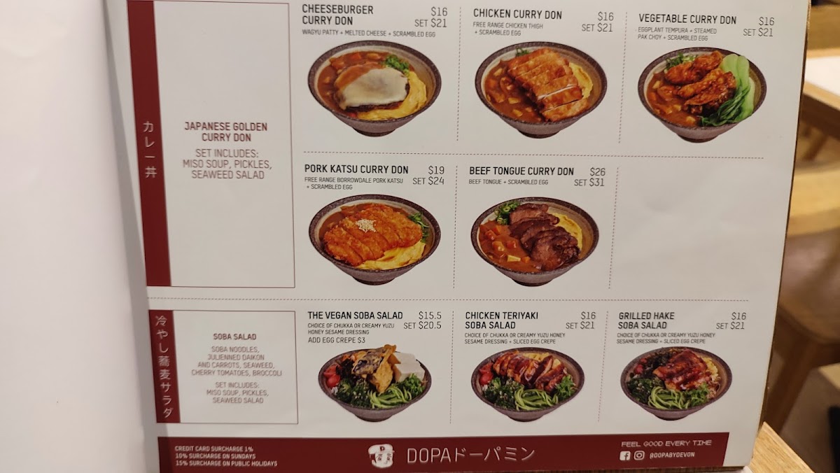 Dopa Donburi and Dessert - Regent Place Photo Menu 10
