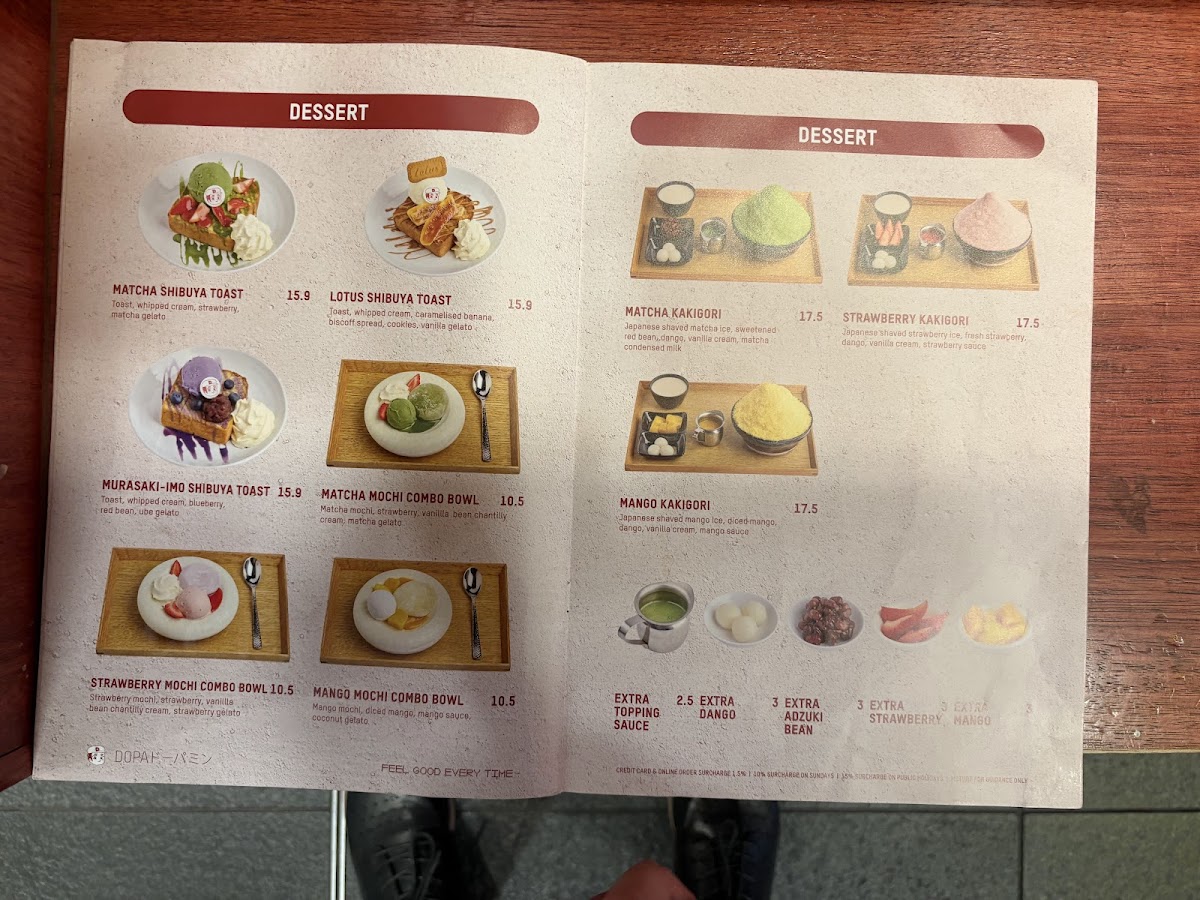 Dopa Donburi and Dessert - Regent Place Photo Menu 2