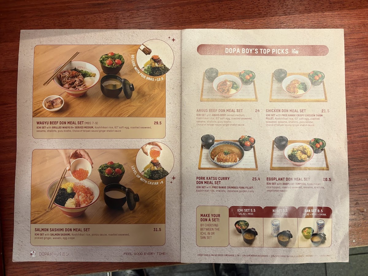 Dopa Donburi and Dessert - Regent Place Photo Menu 3