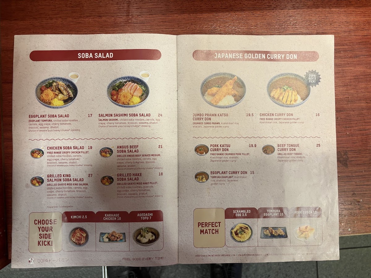 Dopa Donburi and Dessert - Regent Place Photo Menu 4
