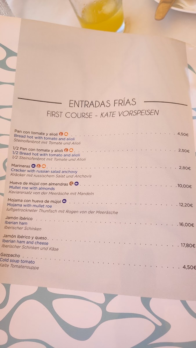 Restaurante Cala Capitán Photo Menu 6