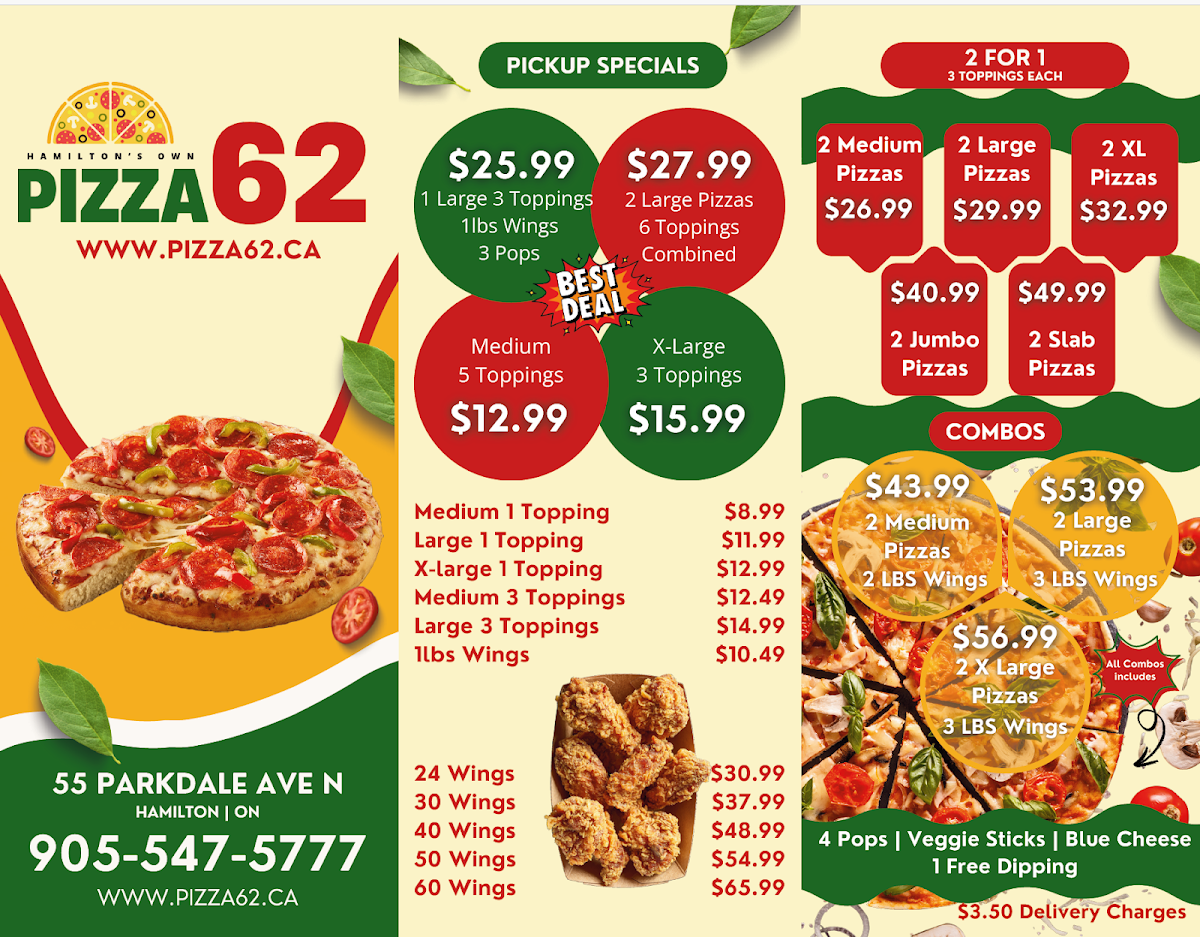 Pizza62 Photo Menu 2