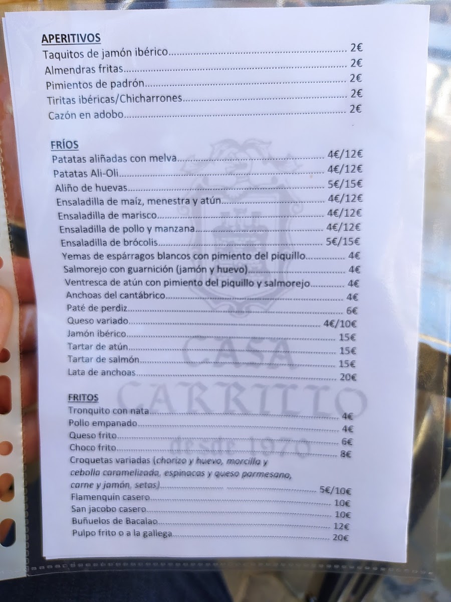 Restaurante Casa Carrillo Photo Menu 6