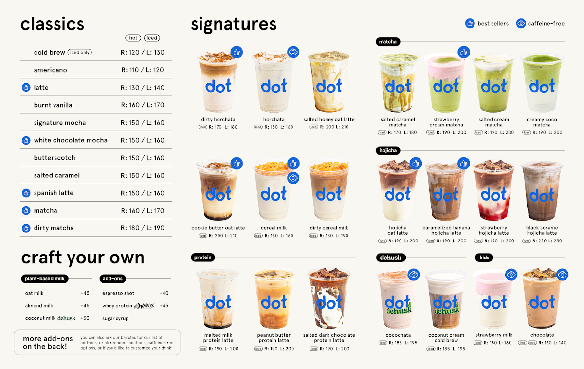 Dot Coffee | The Mind Museum Photo Menu 1