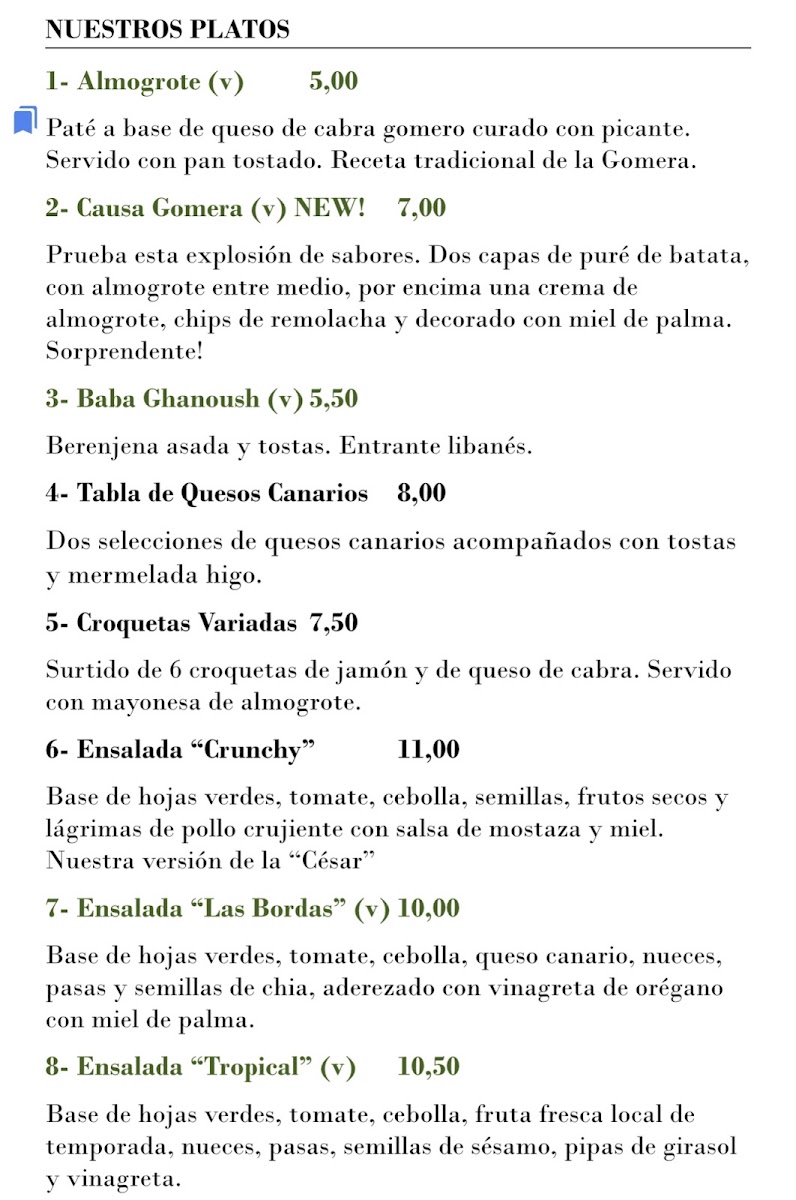 La Ola Sunset Cafe Photo Menu 2