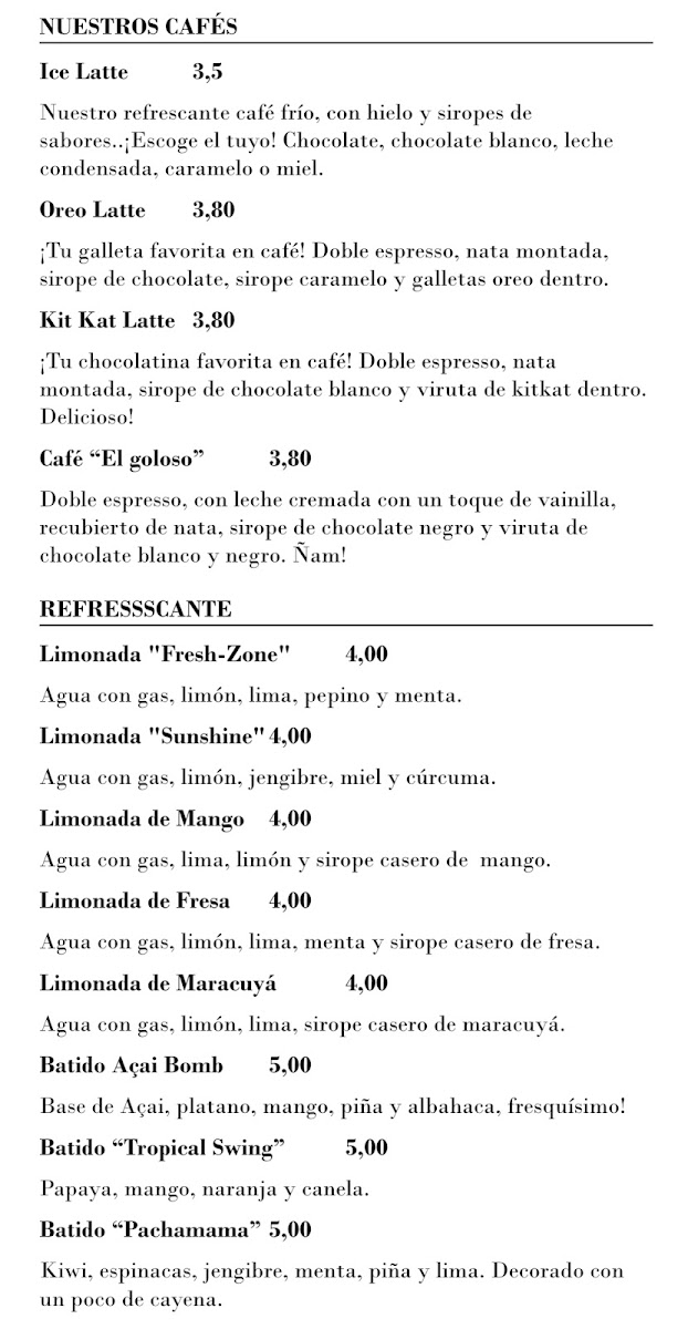 La Ola Sunset Cafe Photo Menu 4