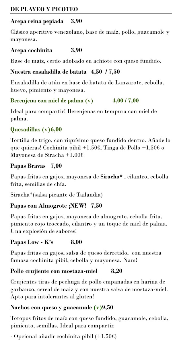La Ola Sunset Cafe Photo Menu 5