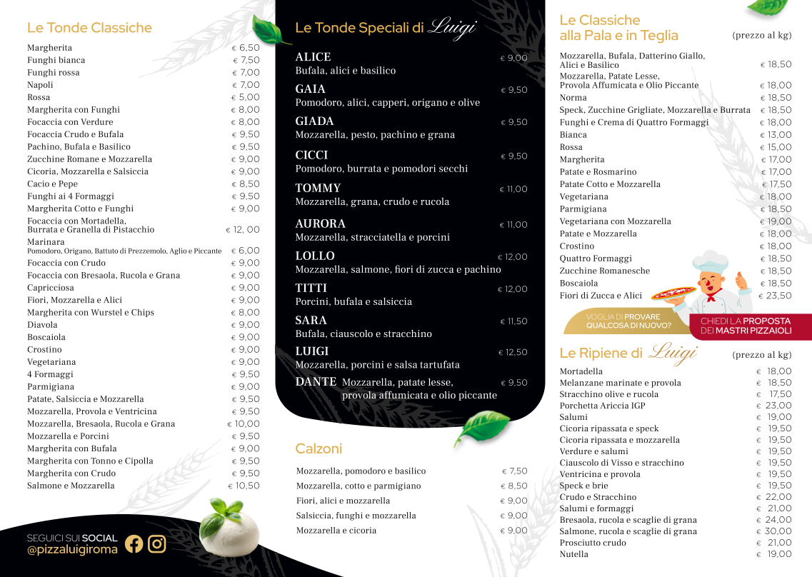 Pizza Luigi Photo Menu 1