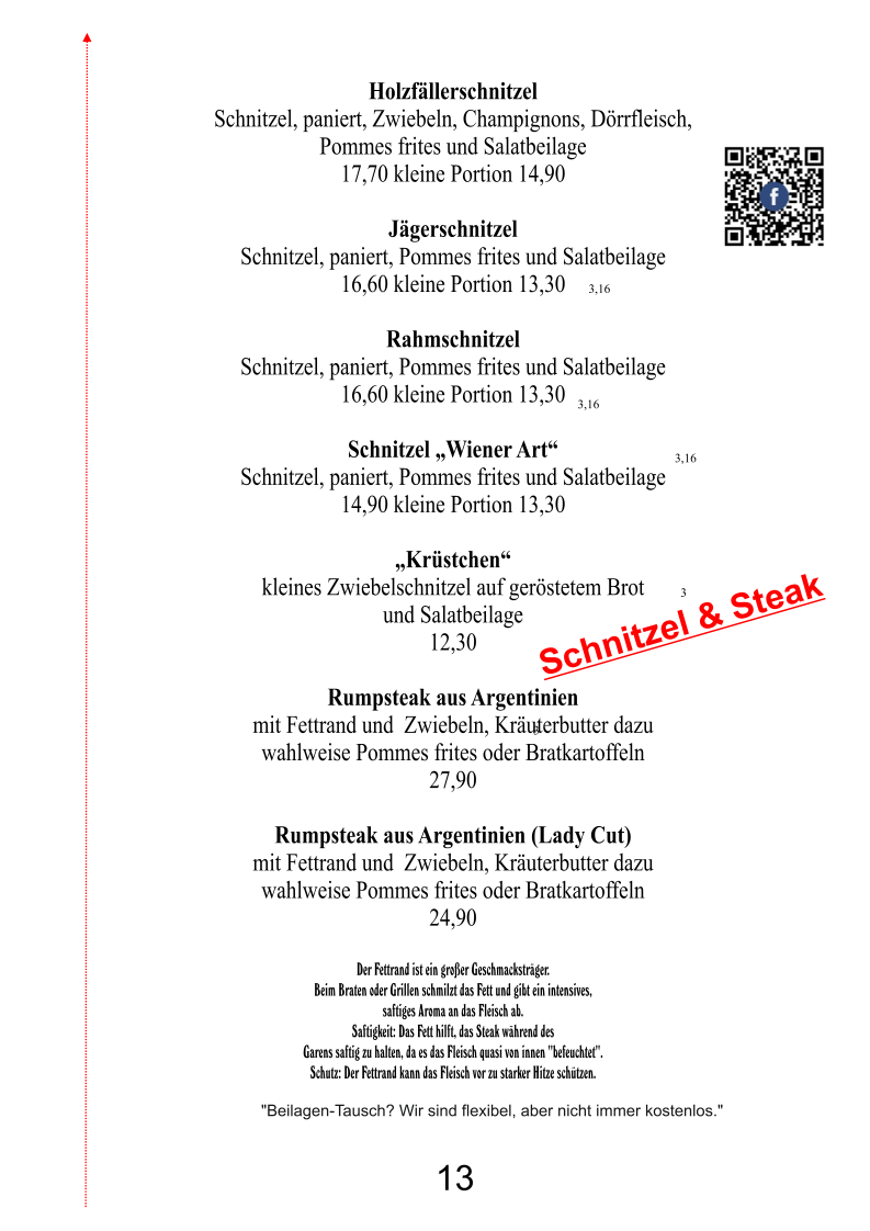 Bistro Schirn Photo Menu 2