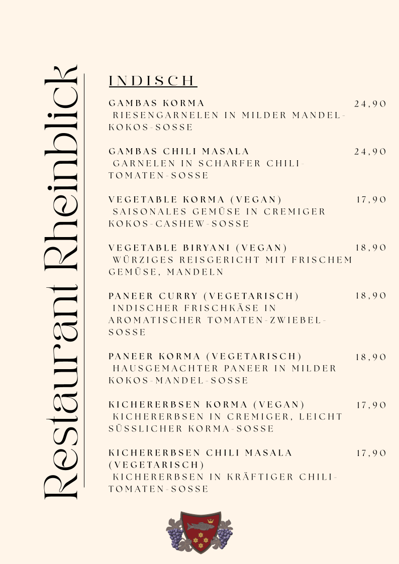 Restaurant Rheinblick Photo Menu 3