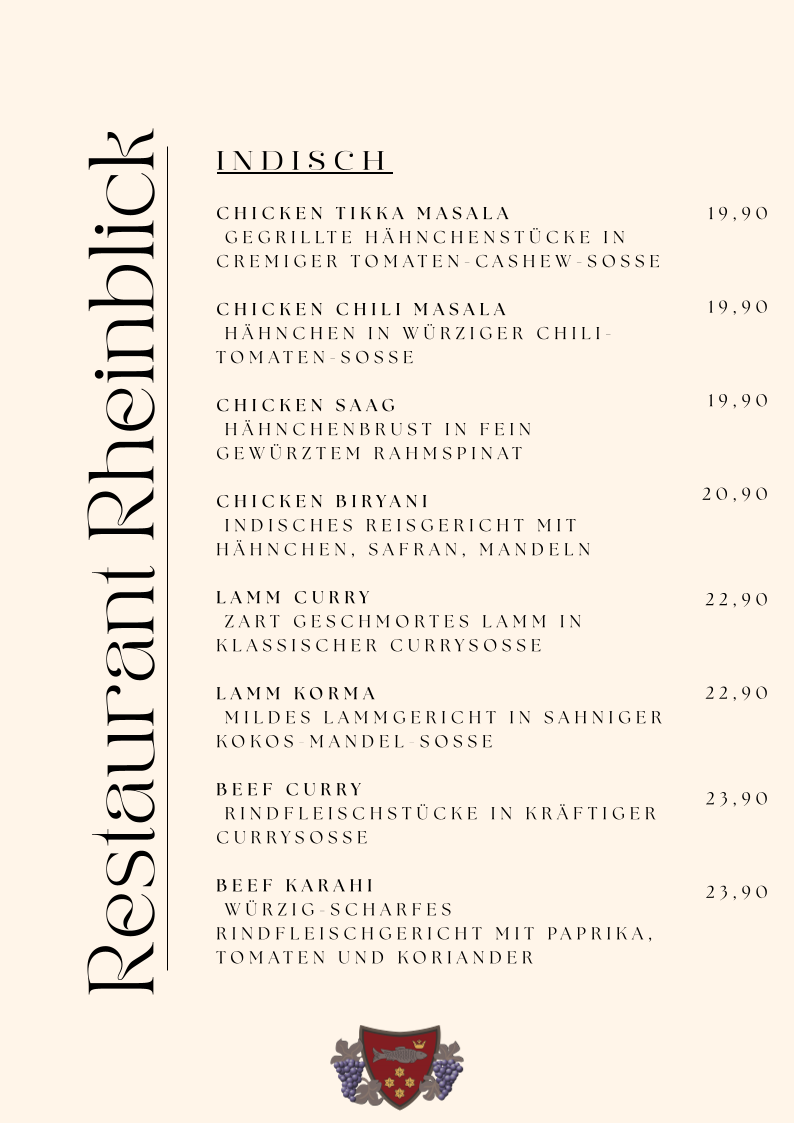 Restaurant Rheinblick Photo Menu 4