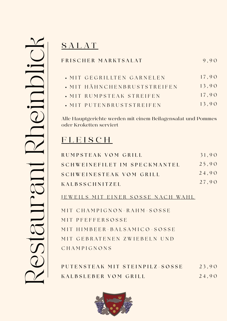 Restaurant Rheinblick Photo Menu 5