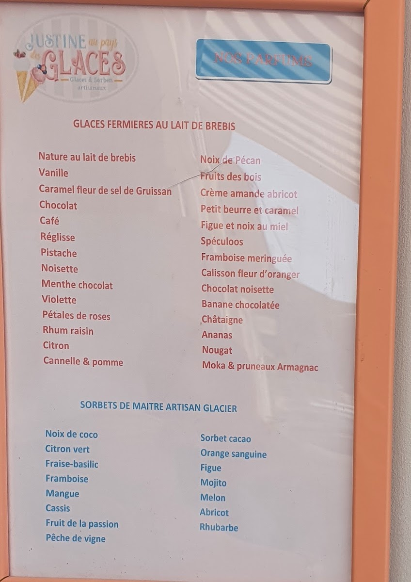 Justine au Pays des Glaces Photo Menu 1