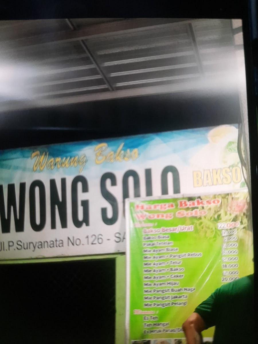 Warung Bakso Solo Suryanata Photo Menu 5