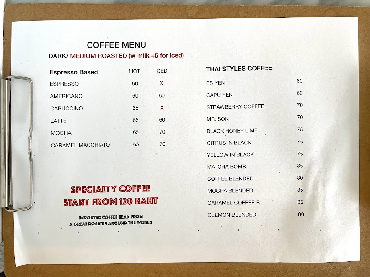 The only son coffee Photo Menu 10