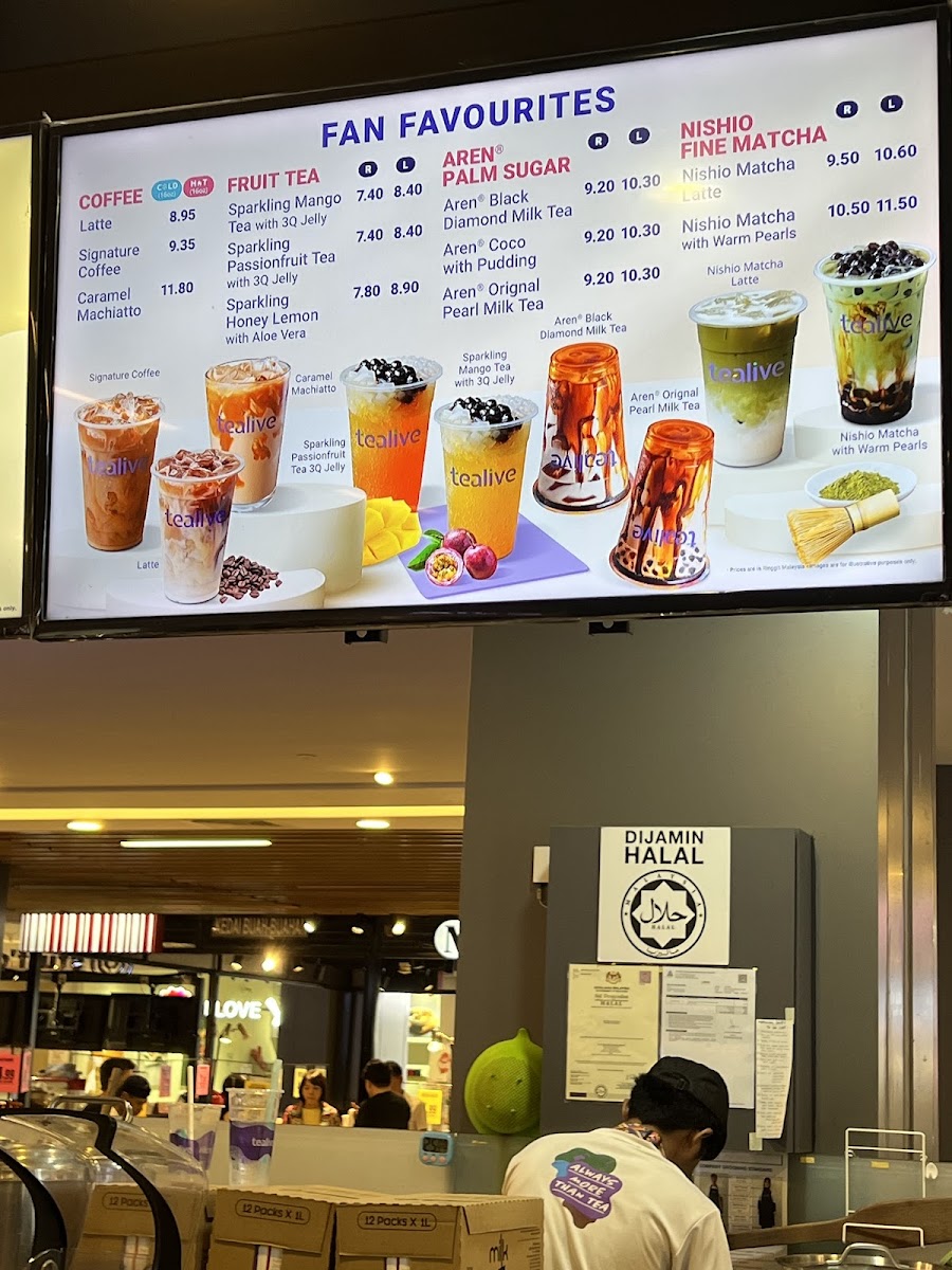 Tealive • 163 Retail Park Photo Menu 4
