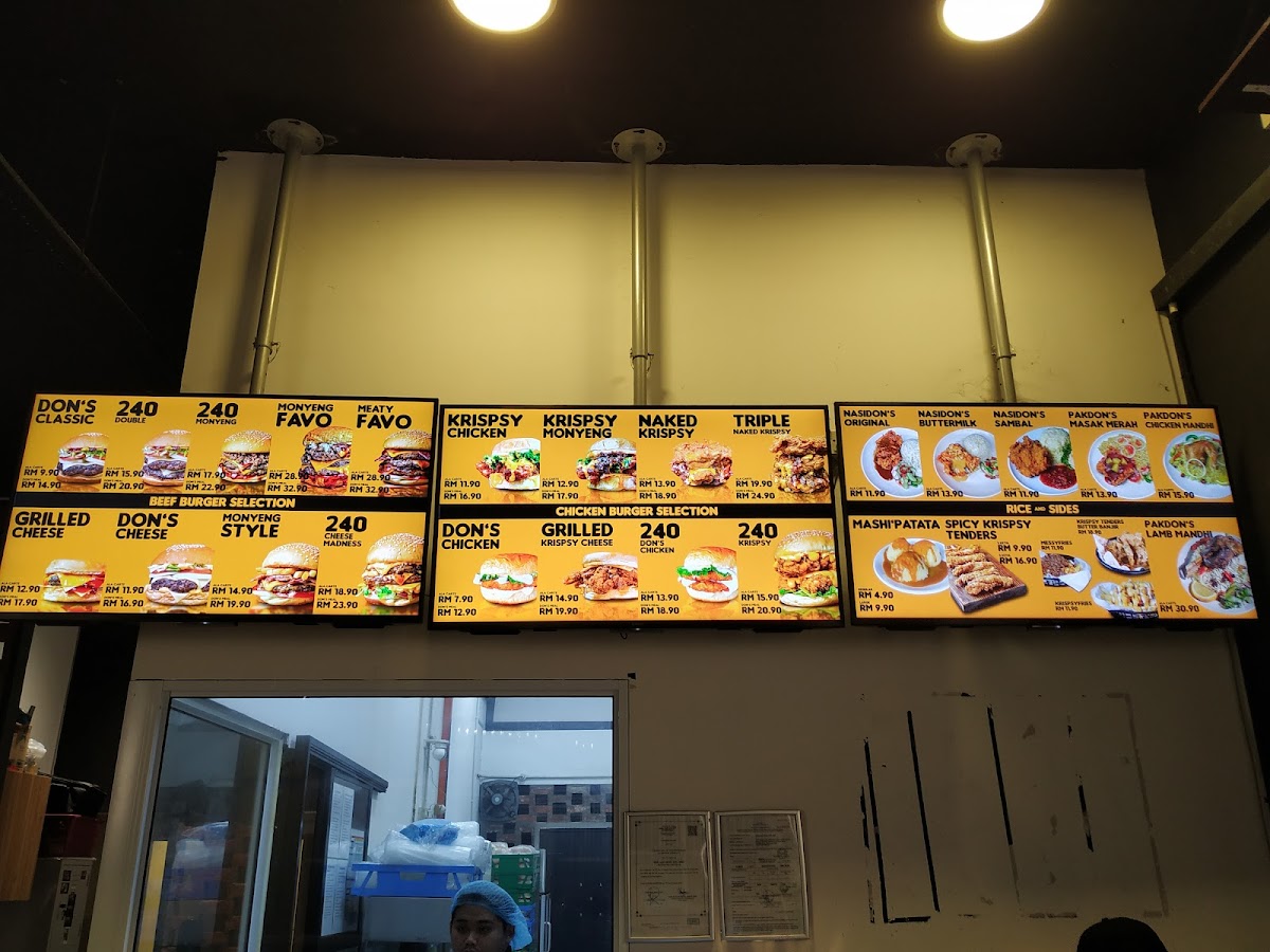 Don's Burger Permyjaya Photo Menu 1