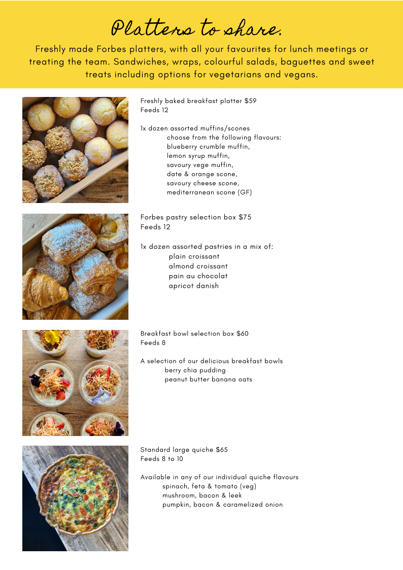 Forbes Homemade Gourmet Photo Menu 3