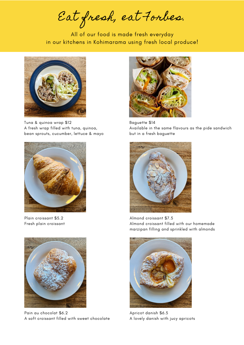 Forbes Homemade Gourmet Photo Menu 9