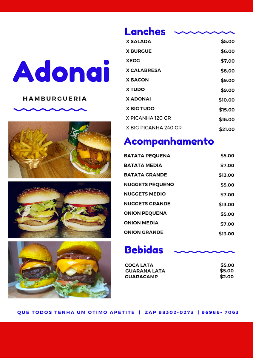ADONAI Photo Menu 2