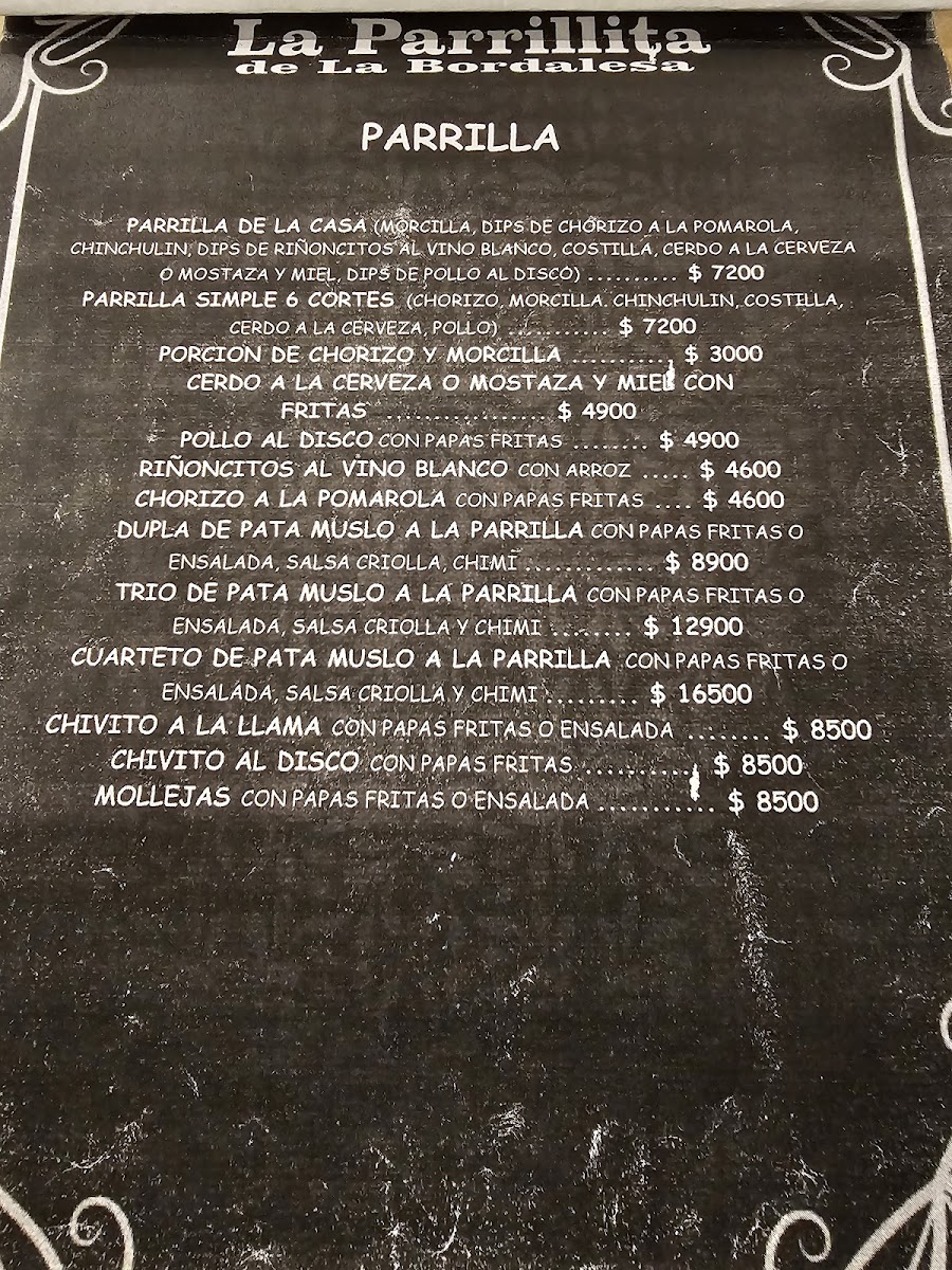 La Bordalesa Resto Bar Photo Menu 1