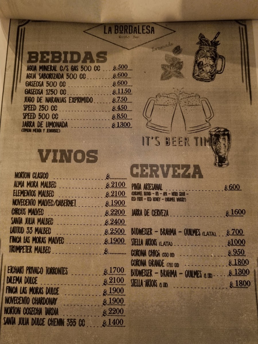 La Bordalesa Resto Bar Photo Menu 3