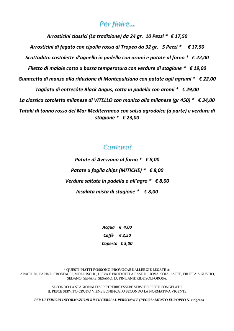 Non solo Ovino - Degusteria Photo Menu 1