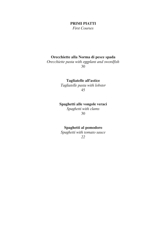 Bagno Ristorante Marechiaro Photo Menu 4