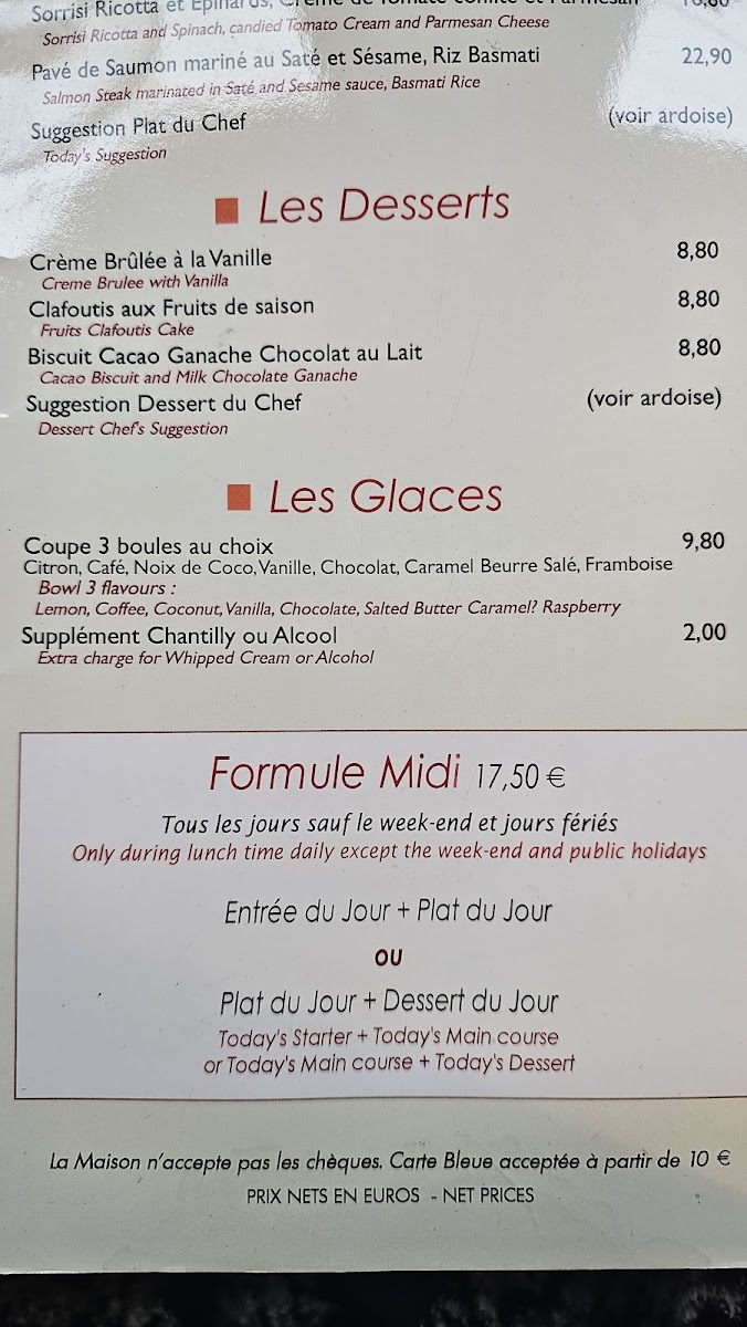 Le Relais de la Butte Photo Menu 1