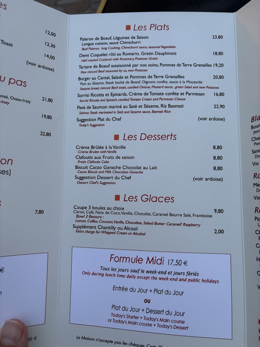 Le Relais de la Butte Photo Menu 7