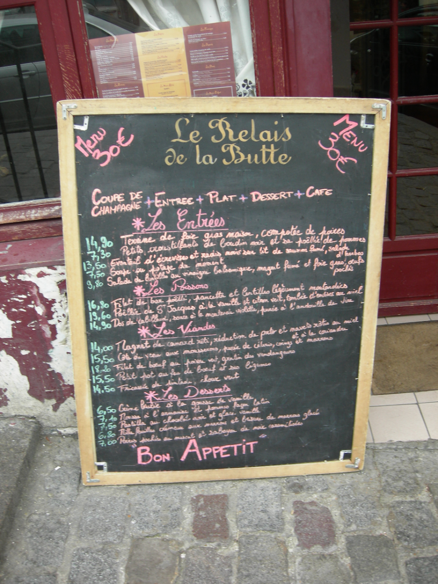 Le Relais de la Butte Photo Menu 9