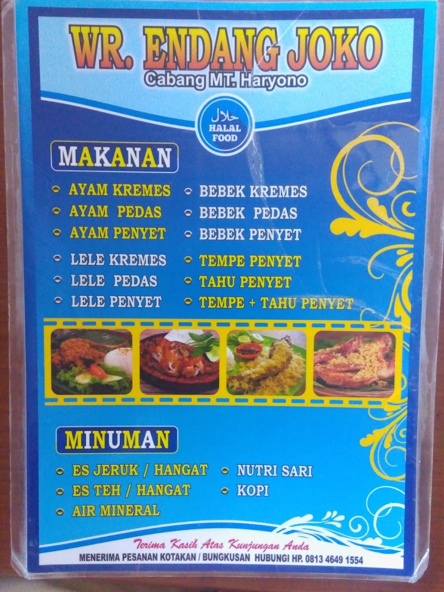 Wr. Ayam Kremes Endang Joko Photo Menu 2