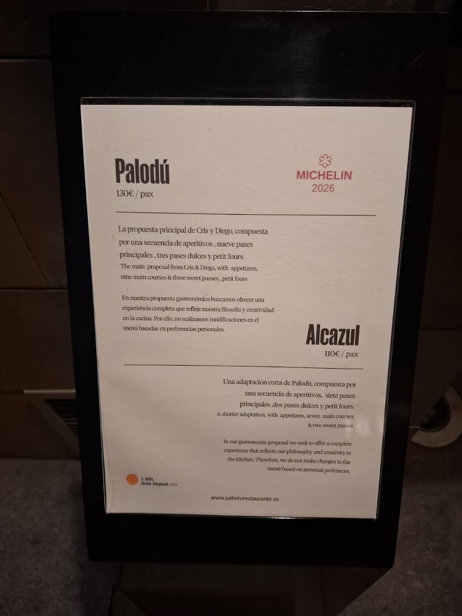 Palodú | Restaurante Centro de Málaga | Menú degustación Photo Menu 2