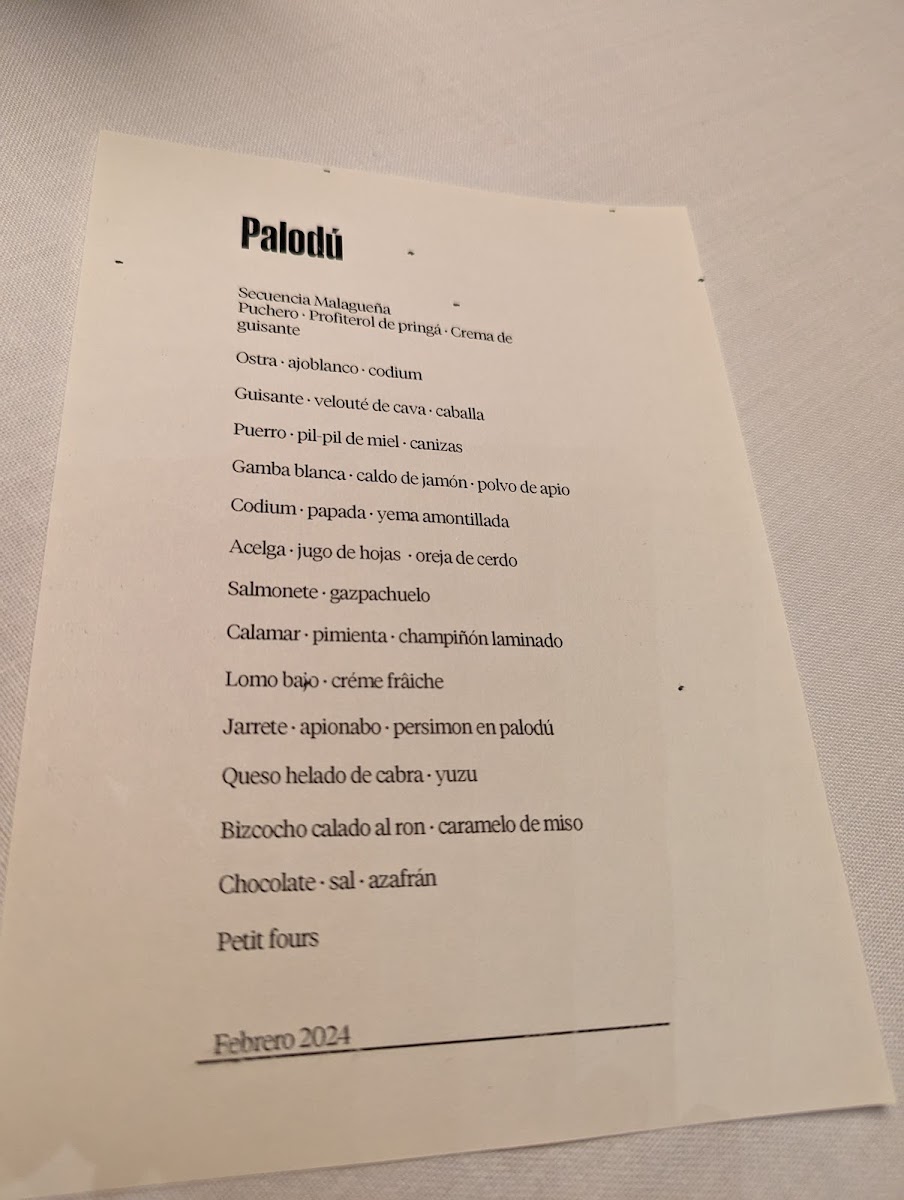 Palodú | Restaurante Centro de Málaga | Menú degustación Photo Menu 4