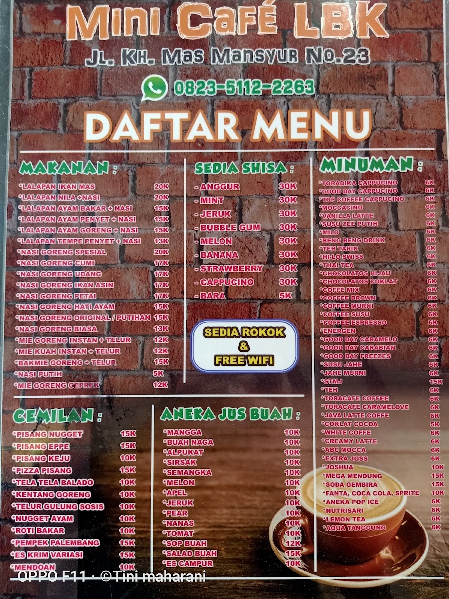 Angkringan Mini Cafe Lbk Photo Menu 1