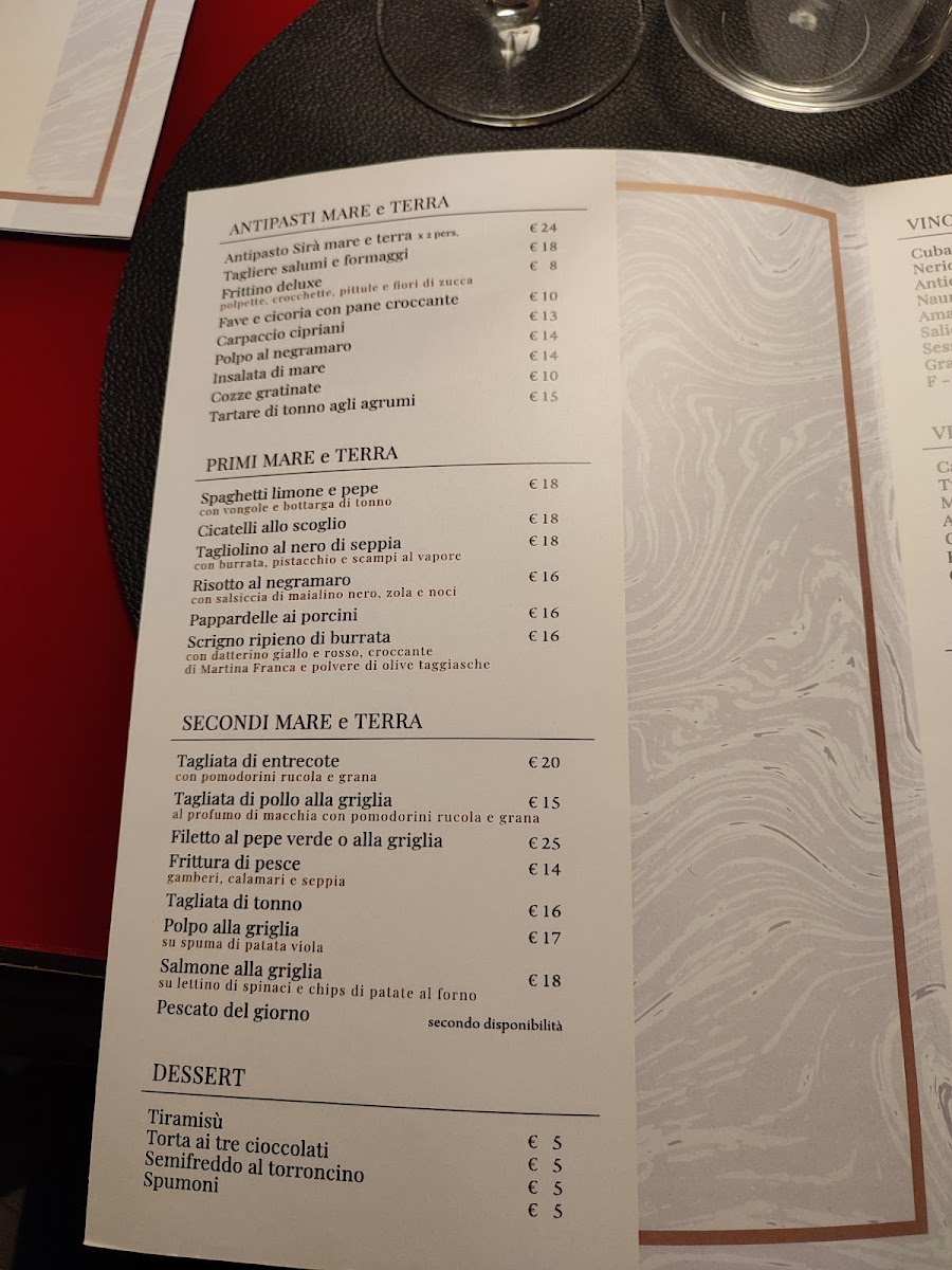 Sirà Restaurant Photo Menu 2