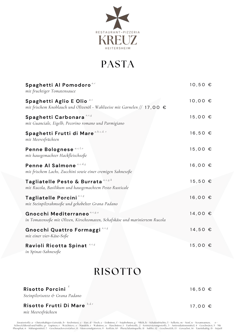Restaurant-Pizzeria Kreuz Heitersheim Photo Menu 3