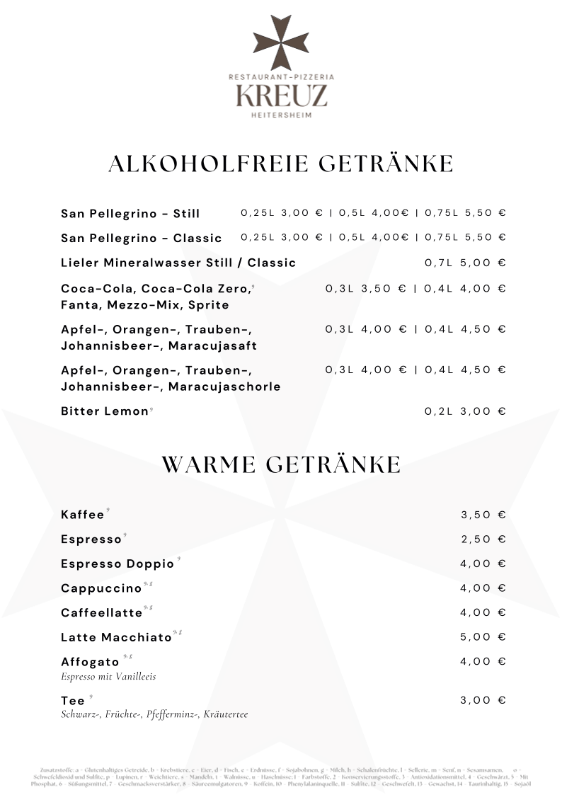 Restaurant-Pizzeria Kreuz Heitersheim Photo Menu 6